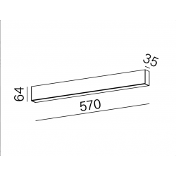 RAFTER 57 LED 3000K natynkowy czarny struktura 40529-M930-D9-00-12